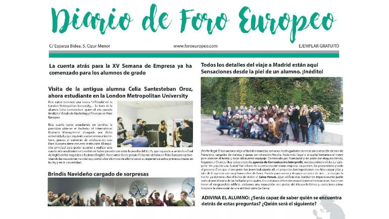 Imagen de la noticia ¡Extra, extra! Diario de Foro Europeo