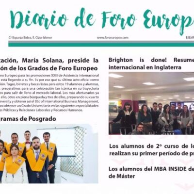 Imagen de la noticia ¡Fin de curso! Diario de Foro Europeo