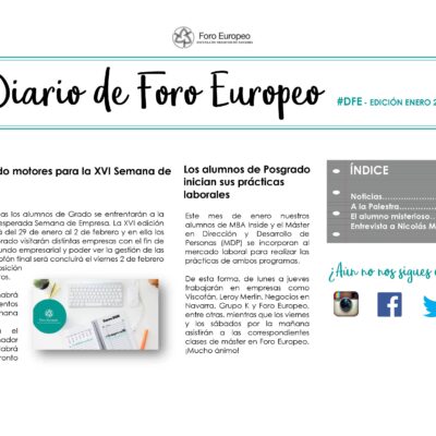 Imagen de la noticia Retomamos Diario de Foro Europeo